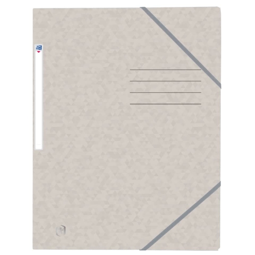 Eckspannmappe TOP FILE+ - A4, 390 g/qm, Karton, Gummizug, beige