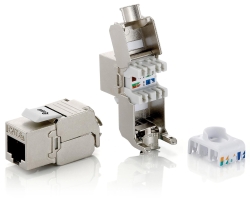Equip Keystone Jack geschirmt Cat6A LSA Prem. wzf.8Stk...