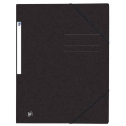 Eckspannmappe TOP FILE+ - A4, 390 g/qm, Karton, Gummizug,...
