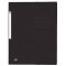 Eckspannmappe TOP FILE+ - A4, 390 g/qm, Karton, Gummizug, schwarz