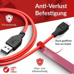 LTC Klettkabelbinder Basic10er Set zum Bündeln & Ordnen Mix