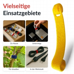 LTC Klettkabelbinder Basic10er Set zum Bündeln & Ordnen Mix