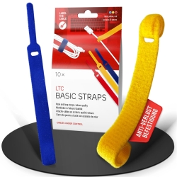LTC Klettkabelbinder Basic10er Set zum Bündeln & Ordnen Mix