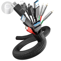 LTC Kabelschlauch Cable Tube 2m zum Bündeln&Ordnen schwarz