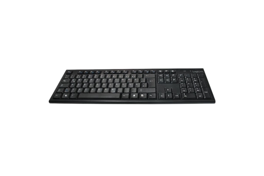 Logilink Tastatur Wireless 2,4GHz mit Maus black