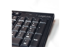 Logilink Tastatur Wireless 2,4GHz mit Maus black