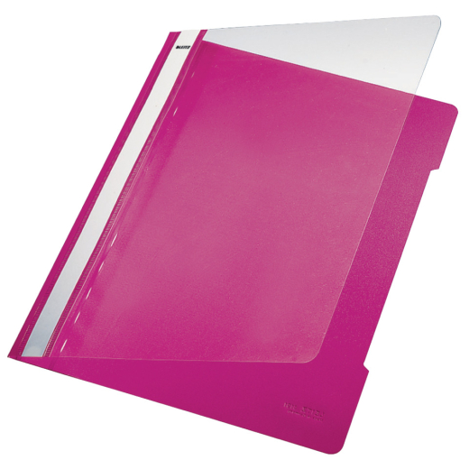 4191 Schnellhefter - A4, langes Beschriftungsfeld, PP-Folie, pink