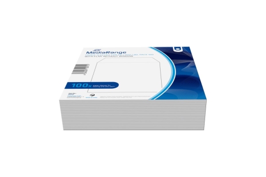 MediaRange CD Paperbag 100pcs,ohne Fenster, Retailpack