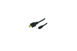 Logilink HDMI-Kabel Ethernet A -> micro D St/St 1.00m bk