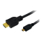 Logilink HDMI-Kabel Ethernet A -> micro D St/St 2.00m bk