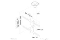 Neomounts DEH 32-60 1TFT 1Gelenk H:64-104cm Max.35KG sw