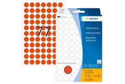 HERMA Vielzwecketiketten rot 13 mm rund Papier 2464 St.