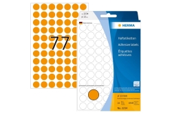 HERMA Vielzwecketiketten leuchtorange 13 mm Papier 1848 St.