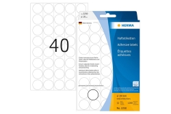 HERMA Vielzwecketiketten weiß 19 mm rund Papier...