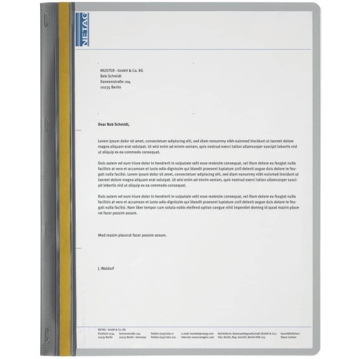 Hefter DURABIND® - A4, grau