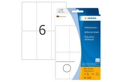 HERMA Vielzwecketiketten weiß 40x75 mm Papier matt...