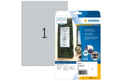 HERMA Etiketten A4 silber 210x297 mm Folie glänz. 25...