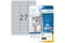 HERMA Typenschildetiketten A4 63,5x29,6 mm Folie 675 St.
