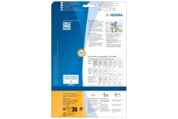 HERMA Typenschildetiketten A4 silb. 96x50,8 mm Folie 250 St.