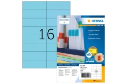 HERMA Etiketten A4 blau 105x37 mm Papier matt 1600 St.