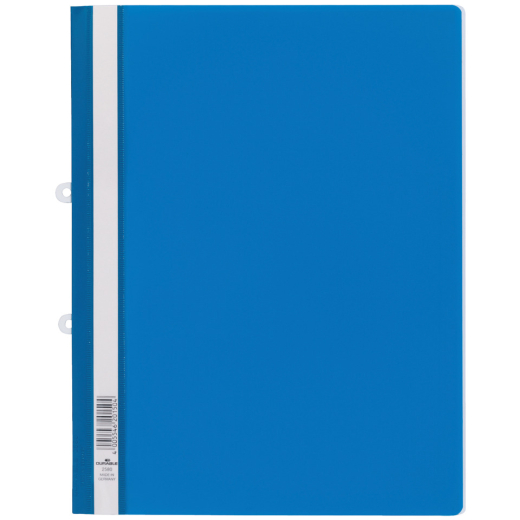 Sichthefter mit Abheftschieber - Hartfolie, 0,16 mm, A4 überbreit, blau