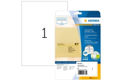 HERMA Etiketten transparent matt A4 210x297 mm Folie 25 St.