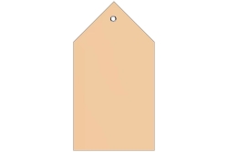 HERMA Anhängez. 80x150 mm m. Kunststofföse...