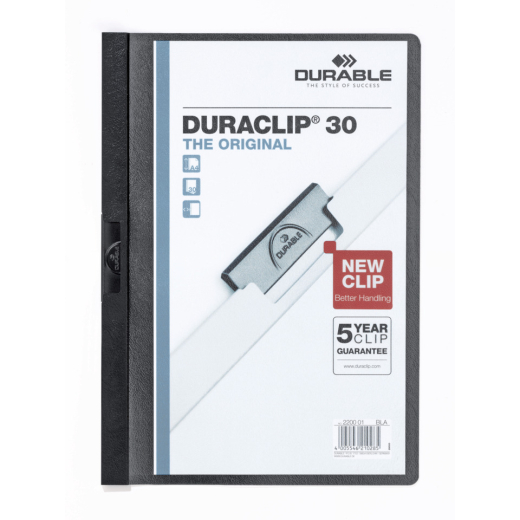 Klemm-Mappe DURACLIP® 30 - A4,schwarz