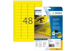HERMA Signal-Etiketten A4 45,7x21,2 mm gelb Folie 1200 St.