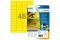 HERMA Signal-Etiketten A4 45,7x21,2 mm gelb Folie 1200 St.