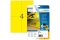 HERMA Signal-Schilder A4 105x148 mm gelb Folie 100 St.