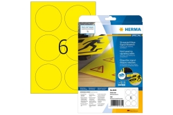 HERMA Signal-Schilder A4 85 mm gelb Folie 150 St.