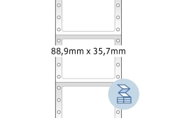 HERMA Computeretiketten gelb 88,9x35,7 mm Papier 2000 St.
