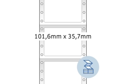 HERMA Computeretiketten weiß 101,6x35,7 mm Papier...