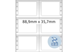 HERMA Computeretiketten weiß 88,9x35,7 mm Papier...
