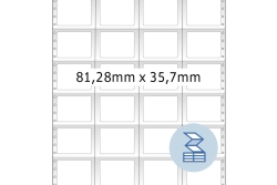 HERMA Computeretiketten weiß 81,28x35,7 mm Papier...