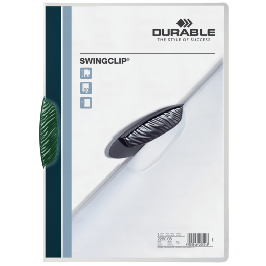Klemm-Mappe SWINGCLIP® - 30 Blatt, grün