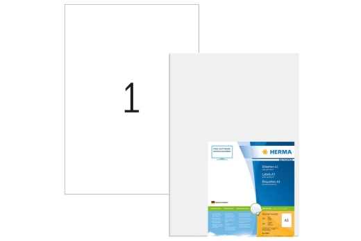 HERMA A3-Etiketten Premium weiß 297x420 mm Papier 100 St.
