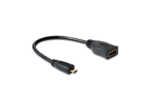 DELOCK HDMI Kabel Ethernet A -> micro D Bu/St 0.20m
