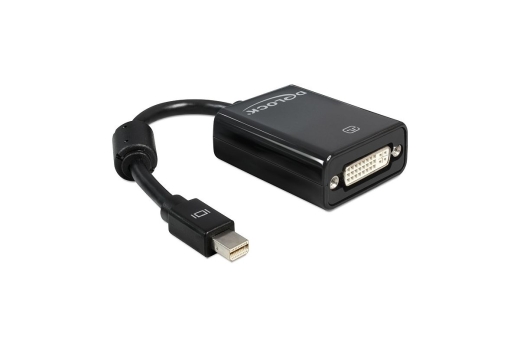DELOCK Displayport Adapter mini DP -> DVI(24+5) St/Bu schwar