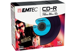Emtec CD-R 700MB 10pcs 52x Vinyl Slim Classic