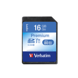 SD Card 16GB Verbatim SDHC Premium Class 10 retail