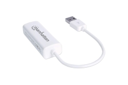 MANHATTAN USB Adapter USB 2.0 -> RJ45 Fast Ethernet weiß