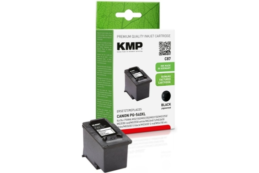 KMP Patrone Canon PG540XL black 600 S. C87 remanufactured