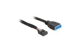 DELOCK USB3.0 Kabel Pinheader 19pin -> 9pin St/Bu 0.3