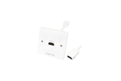 Logilink HDMI Adapter, wall socket, 1-port, white