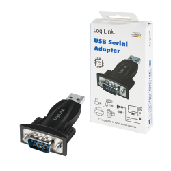 Logilink Adapter USB 2.0 -> Seriell schwarz