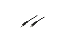 Logilink Audiokabel 1x 3,5mm -> 1x 3,5mm St/St 10.00m bk