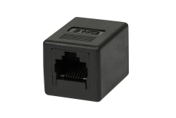 Logilink Patchkabelverbinder 1:1 2x RJ45 Cat.6 UTP, schwarz