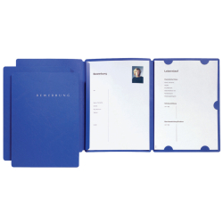Bewerbungsset Select - blau, 3-teilig, Klemmschiene und...